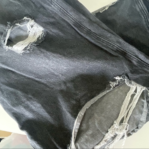 Missguided Distressed Ripped Denim Jeans Size 12 - Picture 3 of 5